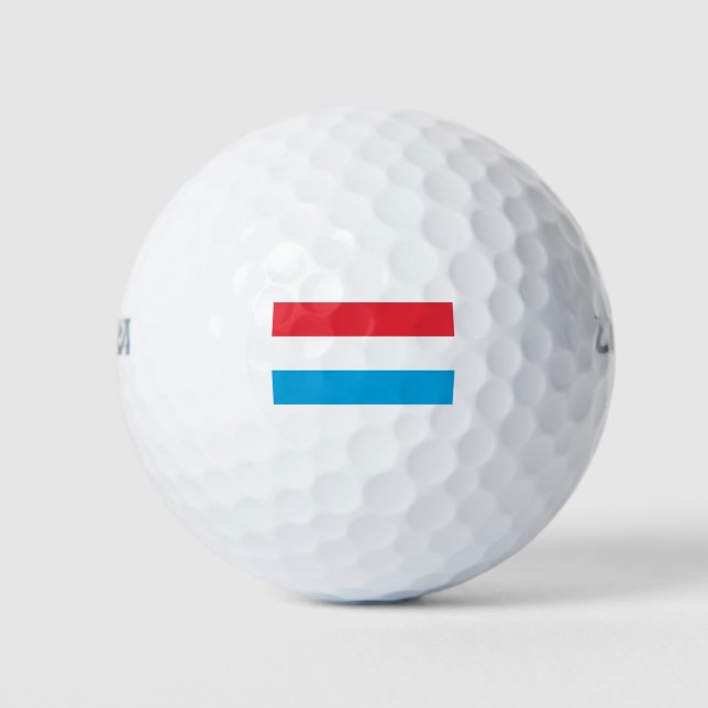 Luxemburger Flagge Golfball (Vorderseite)