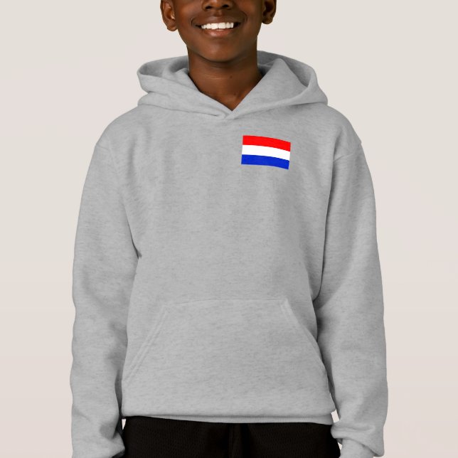 Luxemburger Flagge Hoodie (Vorderseite)