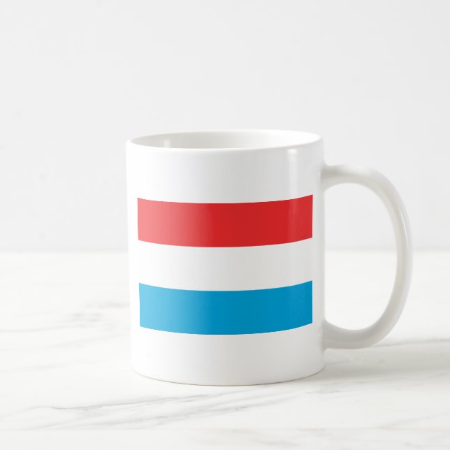 Luxemburger Flagge Kaffeetasse (Rechts)