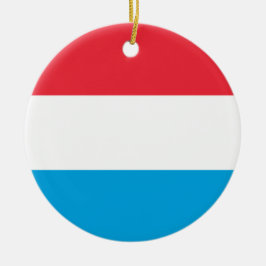 Luxemburger Flagge Keramik Ornament