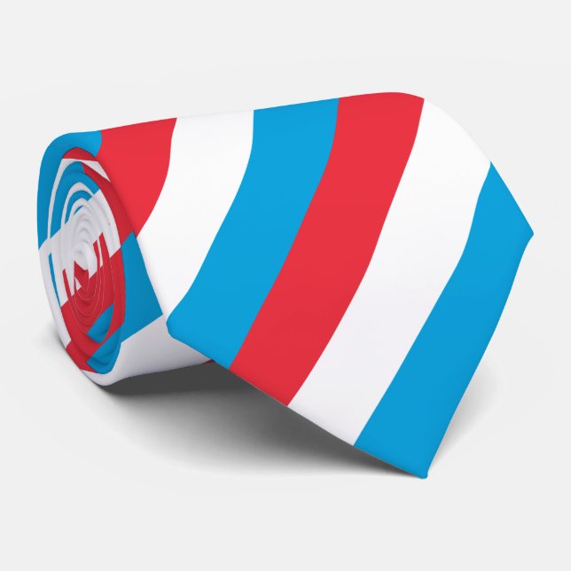 Luxemburger Flagge Krawatte (Gerollt)