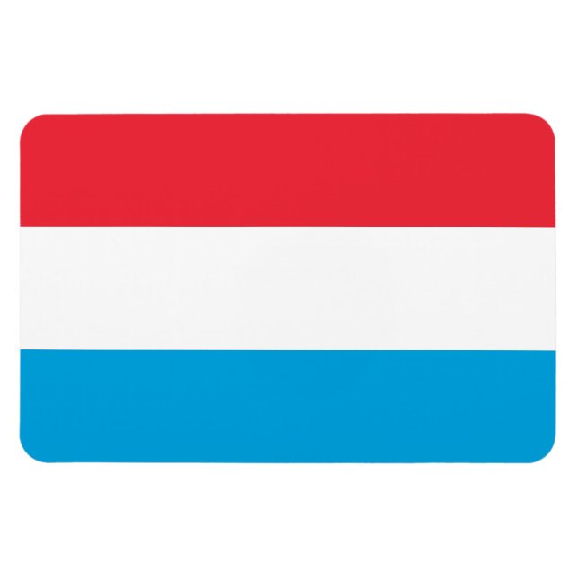 Luxemburger Flagge Magnet (Horizontal)