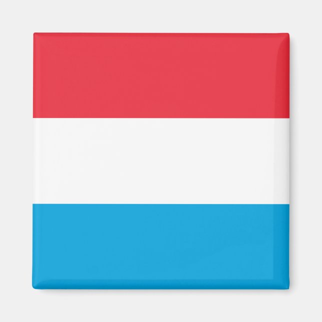 Luxemburger Flagge Magnet (Vorne)