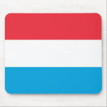 Luxemburger Flagge Mousepad<br><div class="desc">Anpassbare World Flag Produkte - Bitte fühlen Sie sich frei,  Ihren eigenen Text hinzuzufügen.</div>