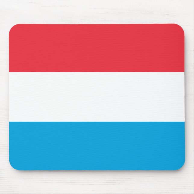 Luxemburger Flagge Mousepad (Vorne)