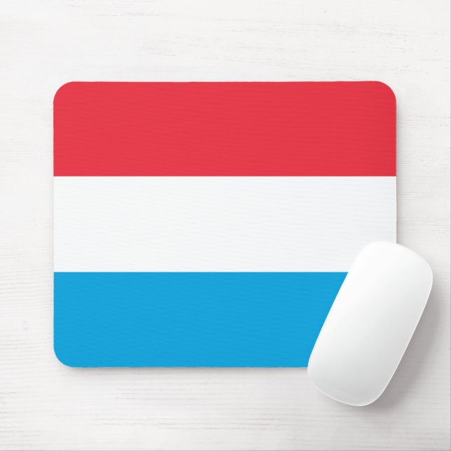Luxemburger Flagge Mousepad (Mit Mouse)