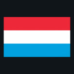 Luxemburger Flagge Poster<br><div class="desc">Patriotische Flagge von Luxemburg.</div>