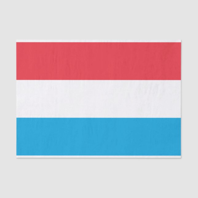 Luxemburger Flagge Seidenpapier (Vorderseite)