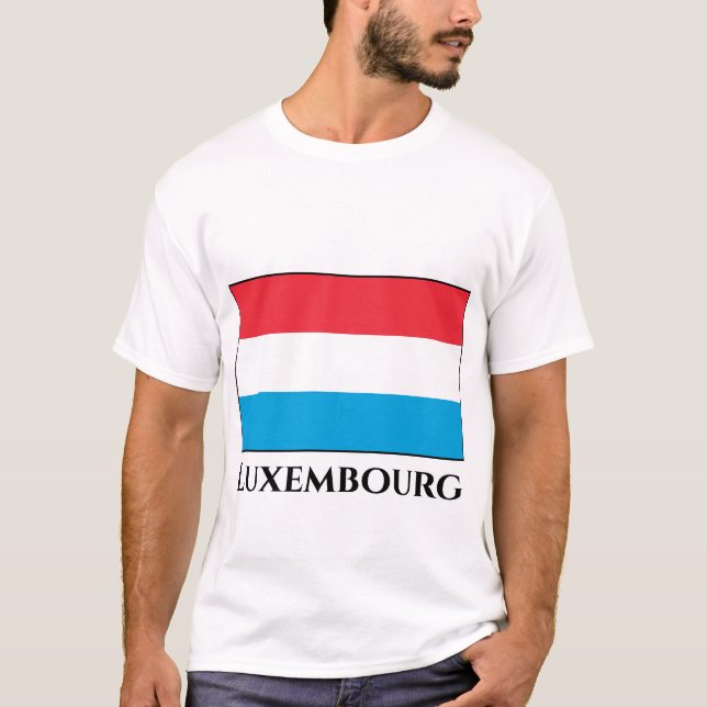 Luxemburger Flagge T-Shirt (Vorderseite)