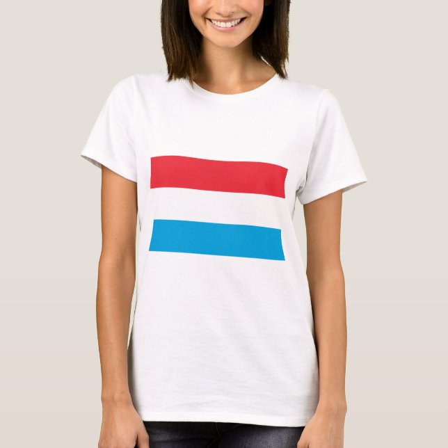 Luxemburger Flagge T-Shirt (Vorderseite)