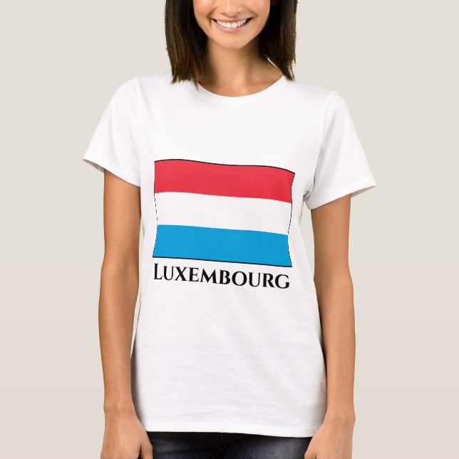 Luxemburger Flagge T-Shirt (Vorderseite)