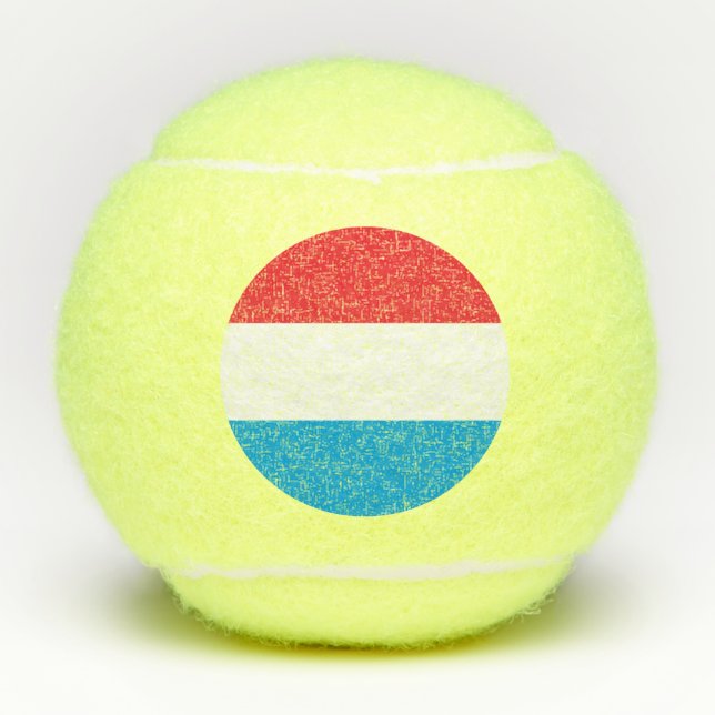 Luxemburger Flagge Tennisbälle (Vorderseite)
