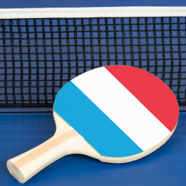 Luxemburger Flagge Tischtennis Schläger