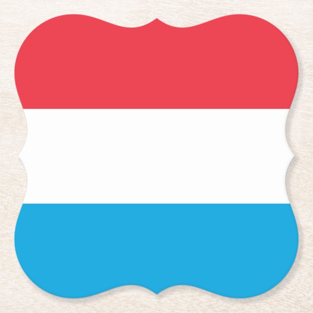 Luxemburger Flagge Untersetzer (Vorderseite)