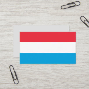 Luxemburger Flagge Visitenkarte