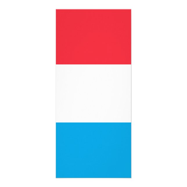 Luxemburger Flagge Werbekarte (Vorne)