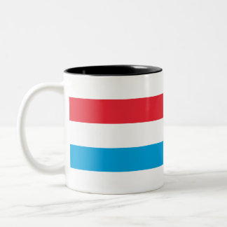 Luxemburger Flagge Zweifarbige Tasse