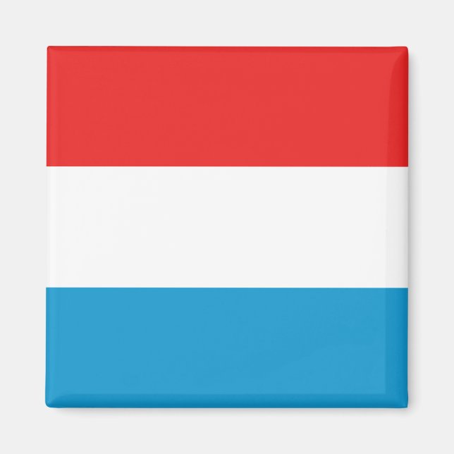 Luxemburger Flaggenmagnet Magnet (Vorne)