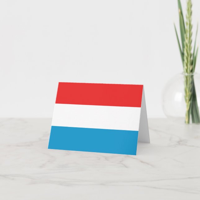 Luxemburger Flaggennotecard Karte (Vorderseite)