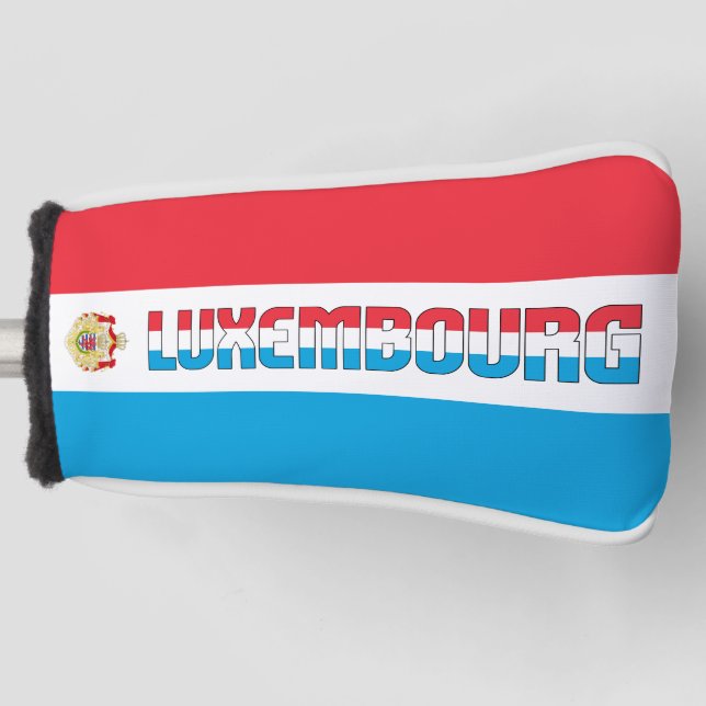 Luxemburger Flaggenvorsprung - Patriotic Golf Head Golf Headcover (Vorderseite)