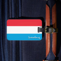 Luxemburger Gepäckmarke, patriotische Flagge