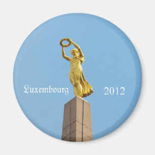 Luxemburger Stadt Golden Lady Magnet