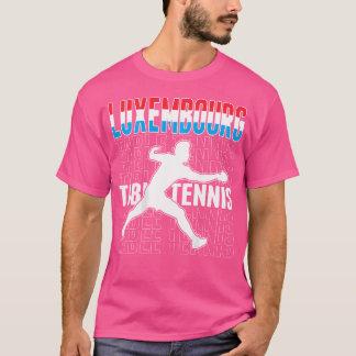 Luxemburger Tischtennisfans - Luxemburger Flagge T-Shirt