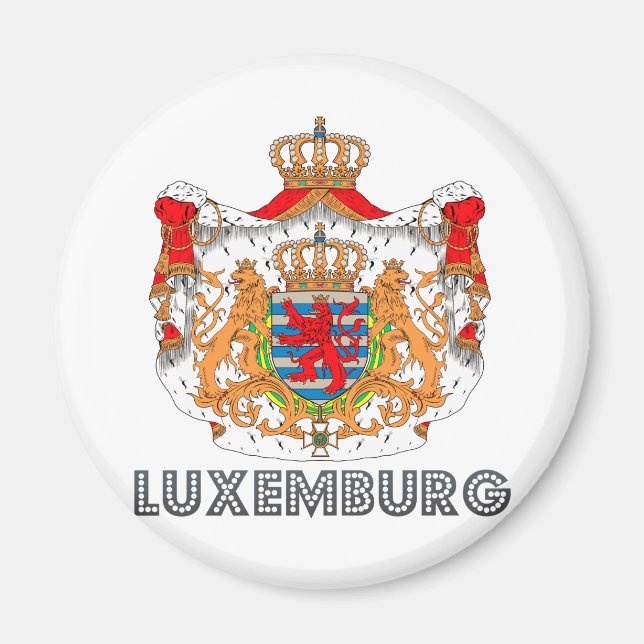 Luxemburger Wappen Magnet (Vorne)