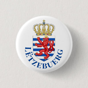 Luxemburger Wappen (mit dem Namen darunter) Button