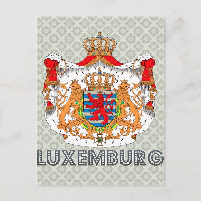 Luxemburger Wappen Postkarte (Vorderseite)