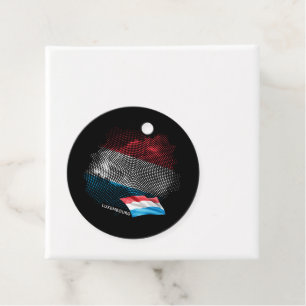 Luxemburgische Flagge Geschenkanhänger