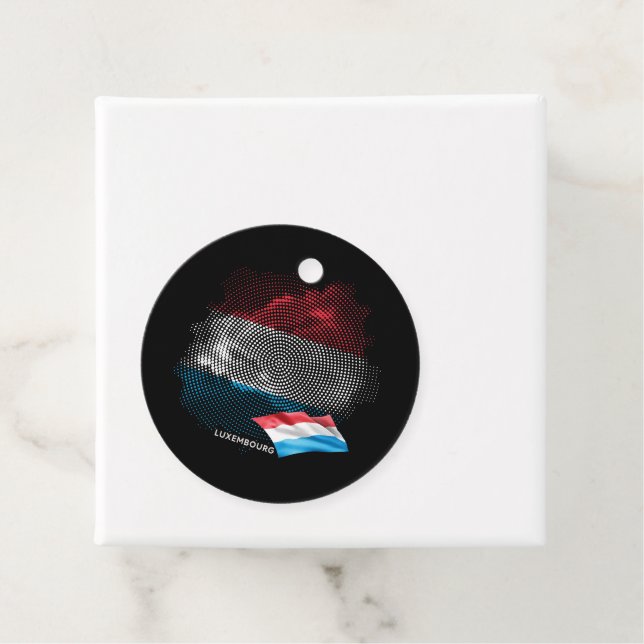 Luxemburgische Flagge Geschenkanhänger (Beispiel)