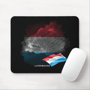 Luxemburgische Flagge Mousepad