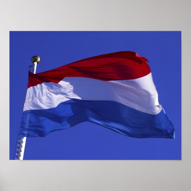 Luxemburgische Flagge - RF) Poster (Vorne)