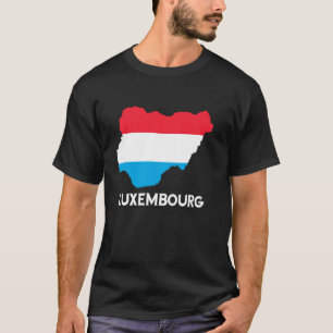 Luxemburgische Wurzeln Letzebuerg Luxemburg Flagge T-Shirt
