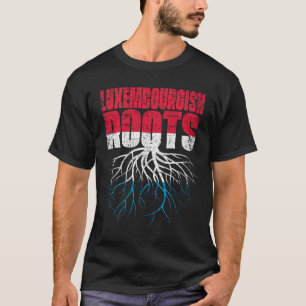Luxemburgische Wurzeln Luxemburg Heritage Flagge T-Shirt