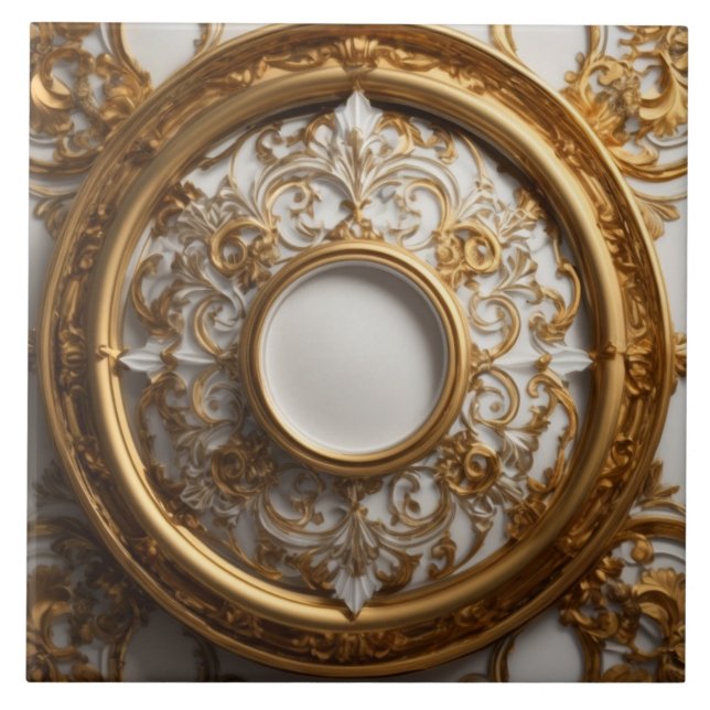 Luxery Baroque Keramik Tile Fliese (Vorderseite)