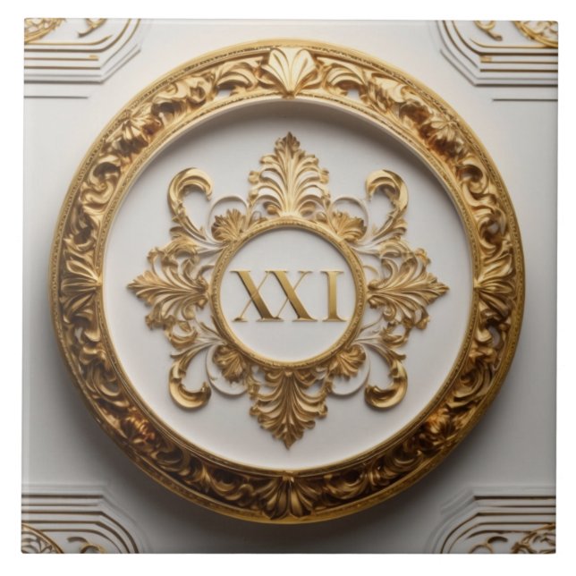 Luxery Baroque Keramik Tile Fliese (Vorderseite)