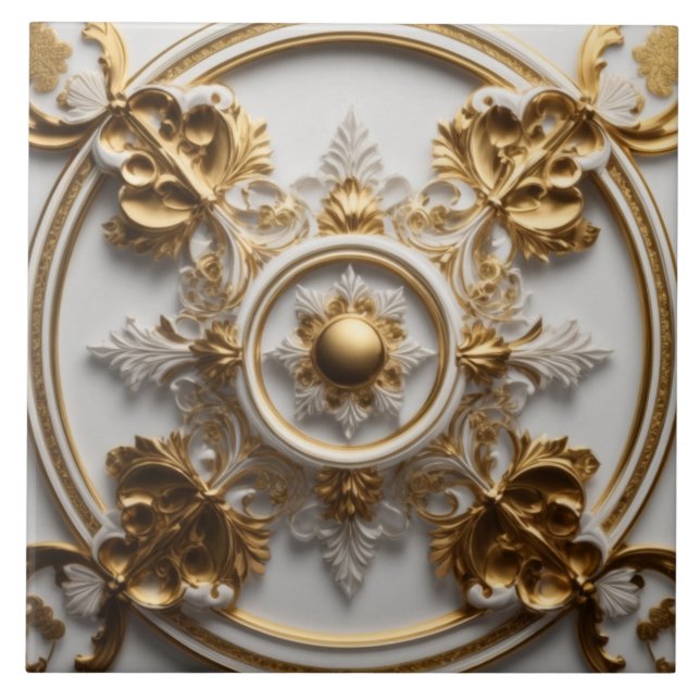 Luxery Baroque Keramik Tile Fliese (Vorderseite)