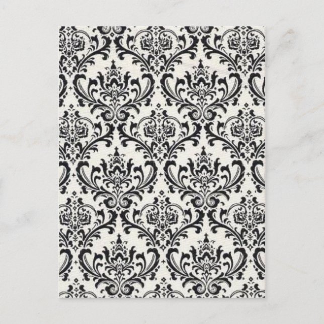 LUXERY SCHWARZ UND WEISS 2 POSTKARTE (Vorderseite)