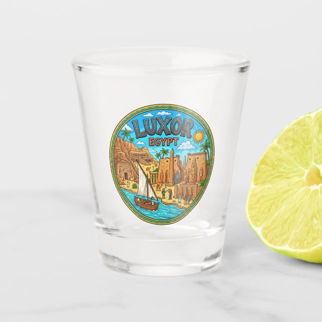 Luxor, Ägypten Ägypten Schnapsglas (Vorderseite)