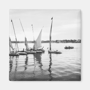 Luxor Ägypten, Feluccas am Nil Magnet