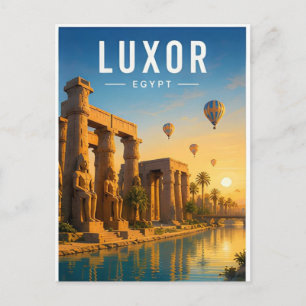 Luxor Ägypten Nil Tempel Reise Postkarte