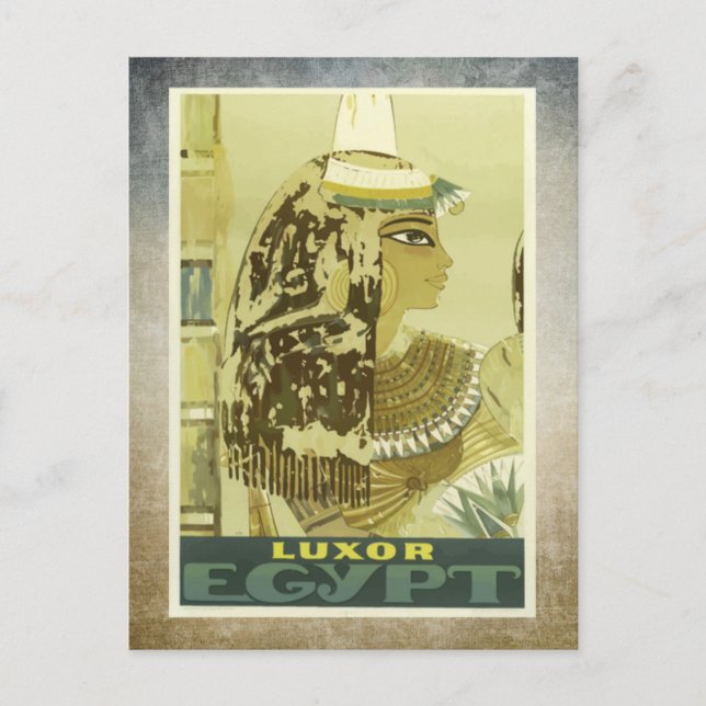 Luxor     EgyptVintage Reise Postkarte (Vorderseite)