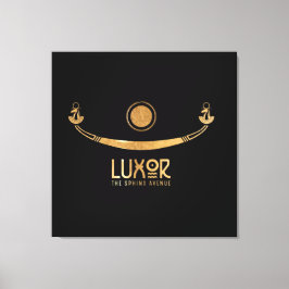 Luxor the Sphinx Avenue Khufus Schiff Karnak Ägypt Leinwanddruck