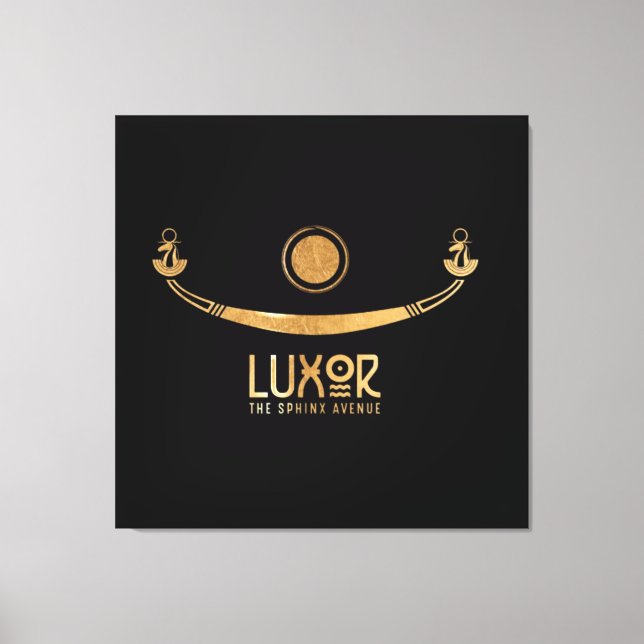 Luxor the Sphinx Avenue Khufus Schiff Karnak Ägypt Leinwanddruck (Vorderseite)