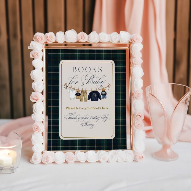 Luxsary  Bear Plaid Baby Shower Books Poster (Von Creator hochgeladen)