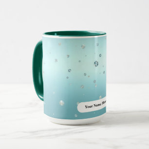 Luxuriös Frostiges Grün Azure Bronze Tau Punkte Tasse