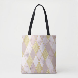 Luxuriös Marble Golden Geometric