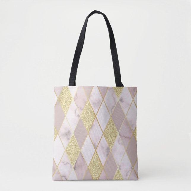 Luxuriös Marble Golden Geometric (Vorderseite)